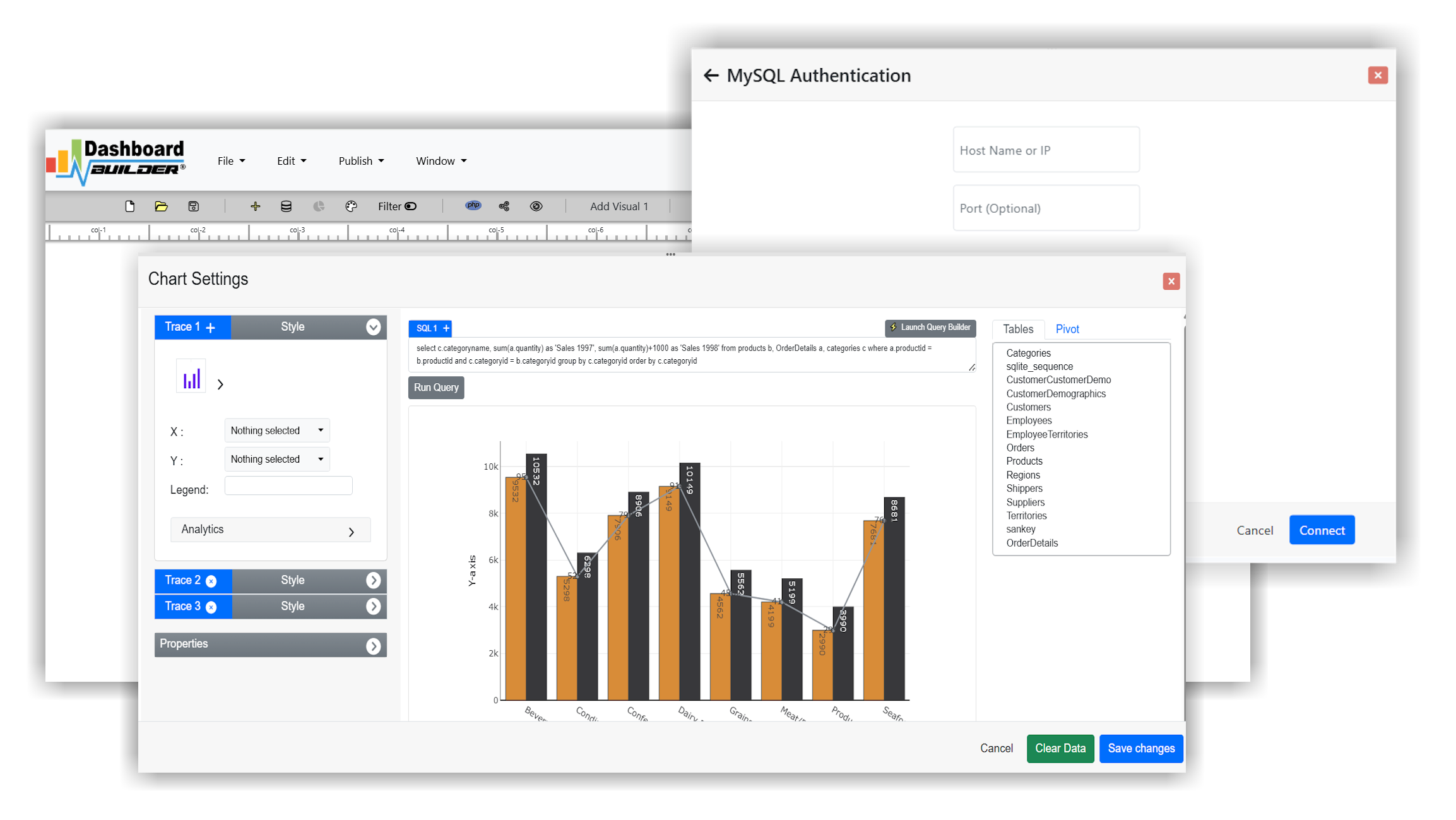 Drag and Drop Chart Builder Tool