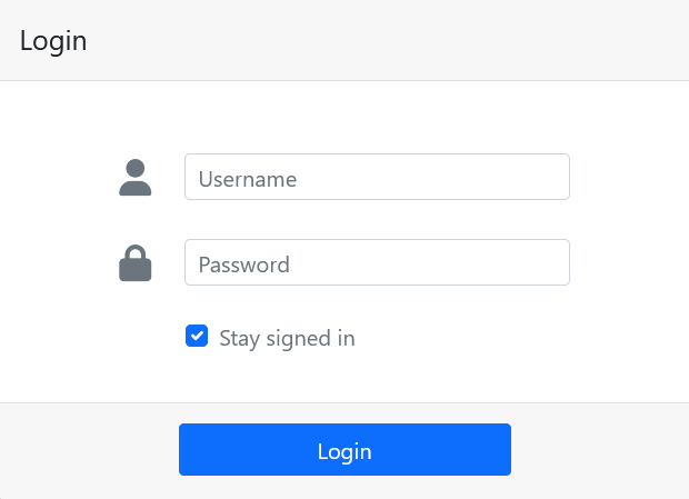 Login to the Dashboard Builder