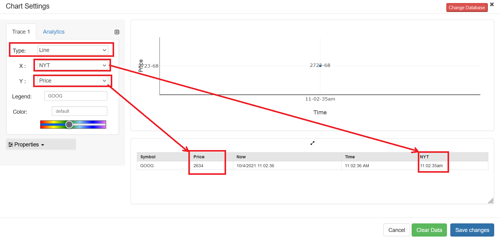 Real-Time Dashboard step 5